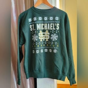 St Michael's christmas green crewneck